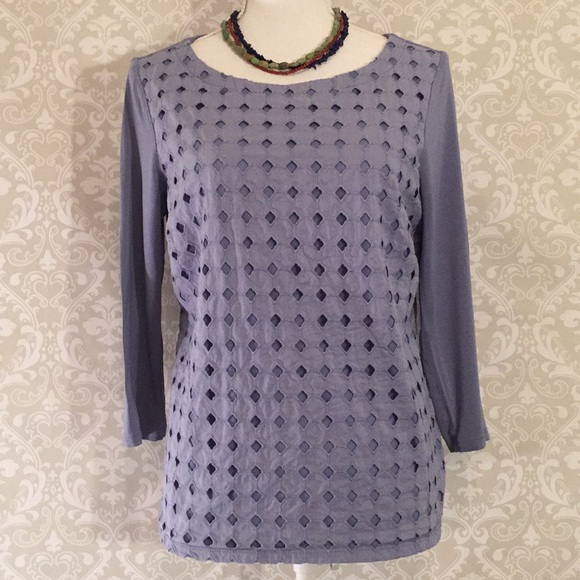 The Limited Tops - {The Limited}Outback Red Long Sleeve Blue T-shirt